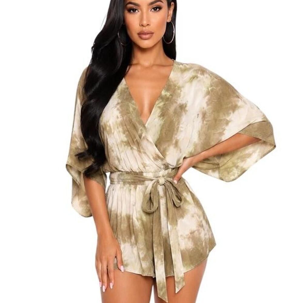Fashion Nova Tie-dye romper